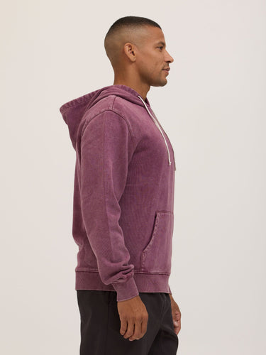 Everett Mineral Wash Heavyweight Relaxed Pullover Hoodie Mens Outerwear Sweatshirt Threads 4 Thought 