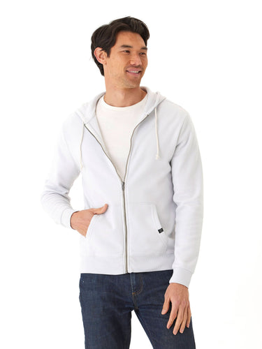 Jordyn Mineral Wash Fleece Full Zip Hoodie Mens Outerwear Sweatshirt Threads 4 Thought 