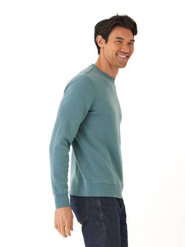 Mineral Wash Graphic Fleece Crew Mens Outerwear Sweatshirt Threads 4 Thought 