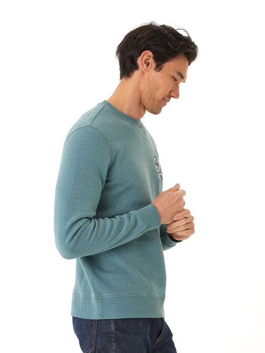 Mineral Wash Graphic Fleece Crew Mens Outerwear Sweatshirt Threads 4 Thought 
