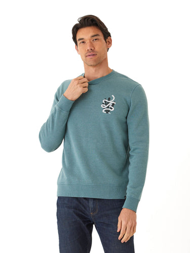 Mineral Wash Graphic Fleece Crew Mens Outerwear Sweatshirt Threads 4 Thought 