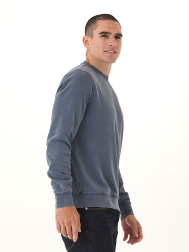 Mineral Wash Crescent Mountain Graphic Fleece Crewneck Threads 4 Thought 