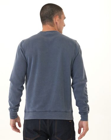 Mineral Wash Crescent Mountain Graphic Fleece Crewneck Threads 4 Thought 