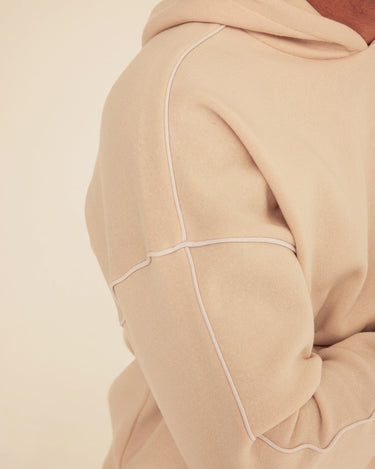 Marcel Triblend Fleece Contrast Piping Pullover Hoodie Mens Outerwear Sweatshirt Threads 4 Thought 