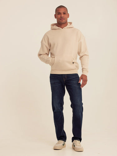 Marcel Triblend Fleece Contrast Piping Pullover Hoodie Mens Outerwear Sweatshirt Threads 4 Thought 
