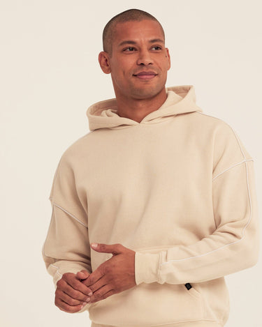 Marcel Triblend Fleece Contrast Piping Pullover Hoodie Mens Outerwear Sweatshirt Threads 4 Thought 