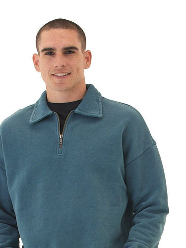 Gabe Mineral Wash Heavy Terry Quarter Zip Pullover Threads 4 Thought 
