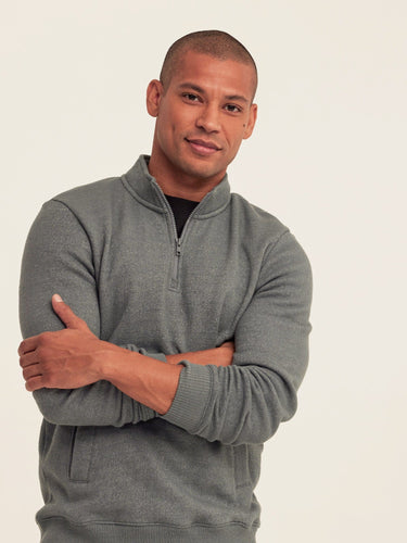 Greg Eco Fleece Quarter Zip Pullover Threads 4 Thought 