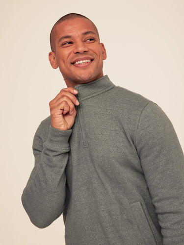 Greg Eco Fleece Quarter Zip Pullover Threads 4 Thought 