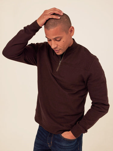 Christian Comfort Slub Terry Half Zip Pullover Mens Outerwear Sweatshirt Threads 4 Thought 
