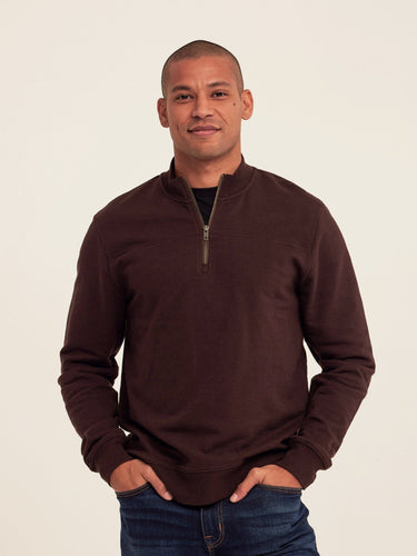 Christian Comfort Slub Terry Half Zip Pullover Mens Outerwear Sweatshirt Threads 4 Thought 