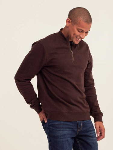 Christian Comfort Slub Terry Half Zip Pullover Mens Outerwear Sweatshirt Threads 4 Thought 