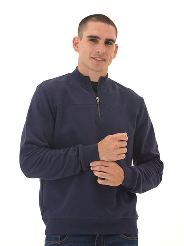 Christian Comfort Slub Terry Half Zip Pullover Threads 4 Thought 