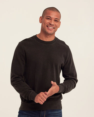Corey Denim Terry Crew Sweatshirt Threads 4 Thought 