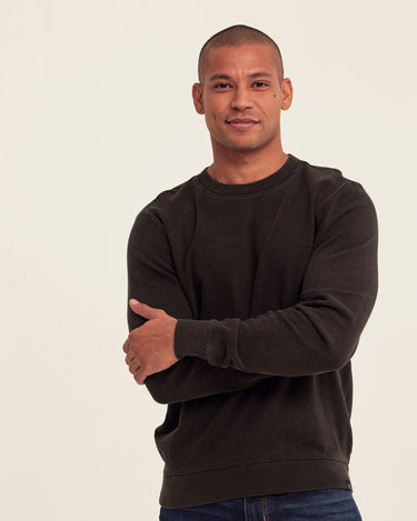 Corey Denim Terry Crew Sweatshirt Threads 4 Thought 