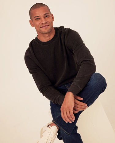 Corey Denim Terry Crew Sweatshirt Threads 4 Thought 