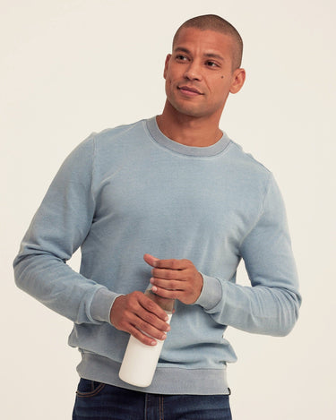 Corey Denim Terry Crew Sweatshirt Threads 4 Thought 