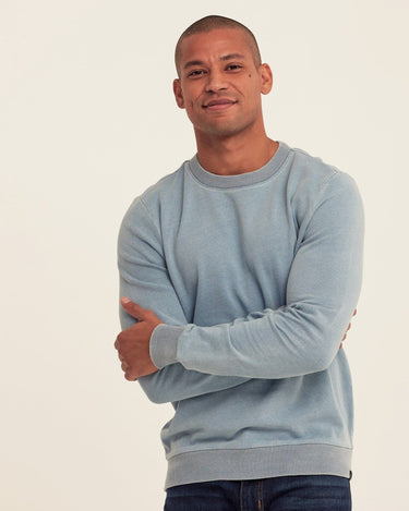 Corey Denim Terry Crew Sweatshirt Threads 4 Thought 