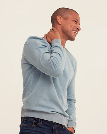 Corey Denim Terry Crew Sweatshirt Threads 4 Thought 