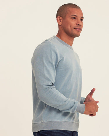 Corey Denim Terry Crew Sweatshirt Threads 4 Thought 