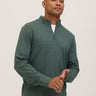 Kace Brushed Jacquard Quarter Zip Mock Neck Mens Outerwear Sweatshirt Threads 4 Thought 