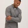 Kace Brushed Jacquard Quarter Zip Mock Neck Mens Outerwear Sweatshirt Threads 4 Thought 