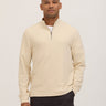 Kace Brushed Jacquard Quarter Zip Mock Neck Mens Outerwear Sweatshirt Threads 4 Thought 