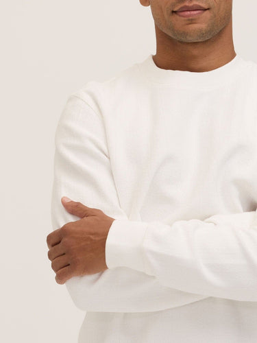 Corey Herringbone Terry Crew Pullover Mens Outerwear Sweatshirt Threads 4 Thought 