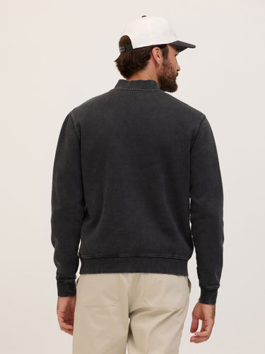 Zack Mineral Wash Heavy Terry Quarter Zip Mens Outerwear Sweatshirt Threads 4 Thought 