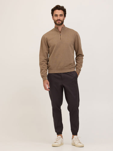 Zack Mineral Wash Heavy Terry Quarter Zip Mens Outerwear Sweatshirt Threads 4 Thought 