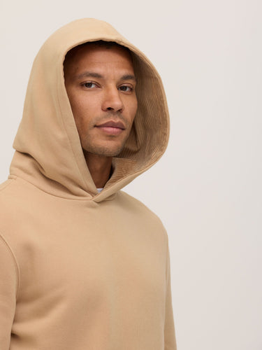 Geno Corduroy Mix Hoodie Mens Outerwear Sweatshirt Threads 4 Thought 