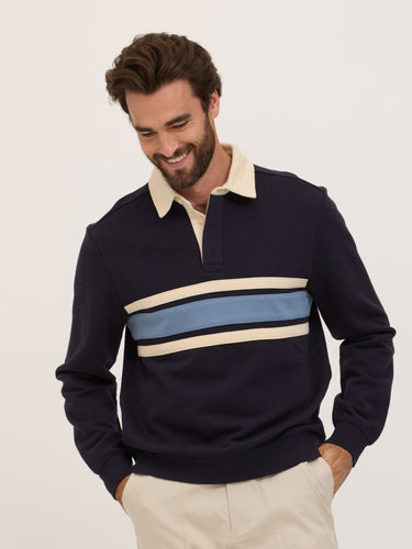 Alvin Heavy Terry Rugby Pullover Mens Outerwear Sweatshirt Threads 4 Thought 