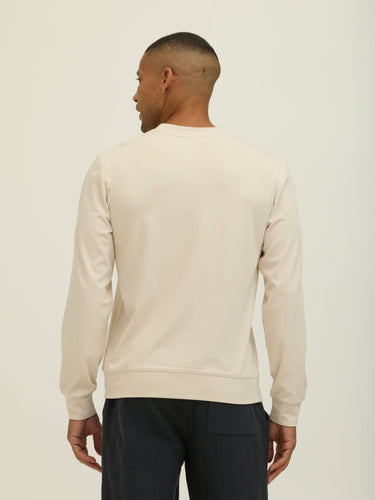 Corey Fleeced Rib Crew Pullover Mens Outerwear Sweatshirt Threads 4 Thought 