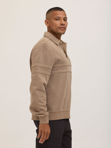 Owen Mineral Wash Heavy Terry Rugby Pullover Mens Outerwear Sweatshirt Threads 4 Thought 