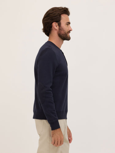 Cayden CVC Fleece Henley Pullover Threads 4 Thought 