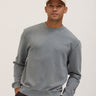Dallas Mineral Wash Cotton Blend Terry Relaxed Crew Pullover Mens Outerwear Sweatshirt Threads 4 Thought 