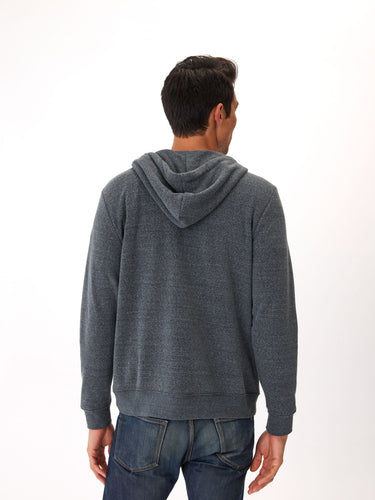 Triblend Breton Half Zip Hoodie Mens Outerwear Sweatshirt Threads 4 Thought 