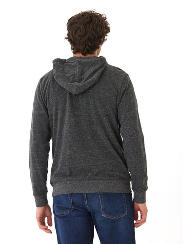 Triblend Breton Half Zip Hoodie Mens Outerwear Sweatshirt Threads 4 Thought 
