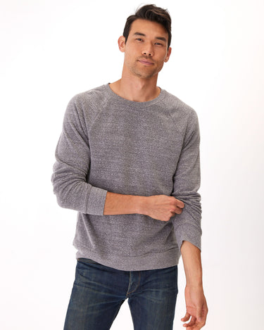 Triblend Long Sleeve Raglan Sweatshirt Mens Outerwear Sweatshirt Threads 4 Thought 