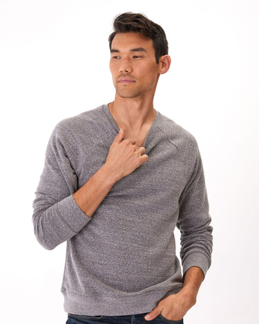 Triblend Long Sleeve Raglan Sweatshirt Mens Outerwear Sweatshirt Threads 4 Thought 