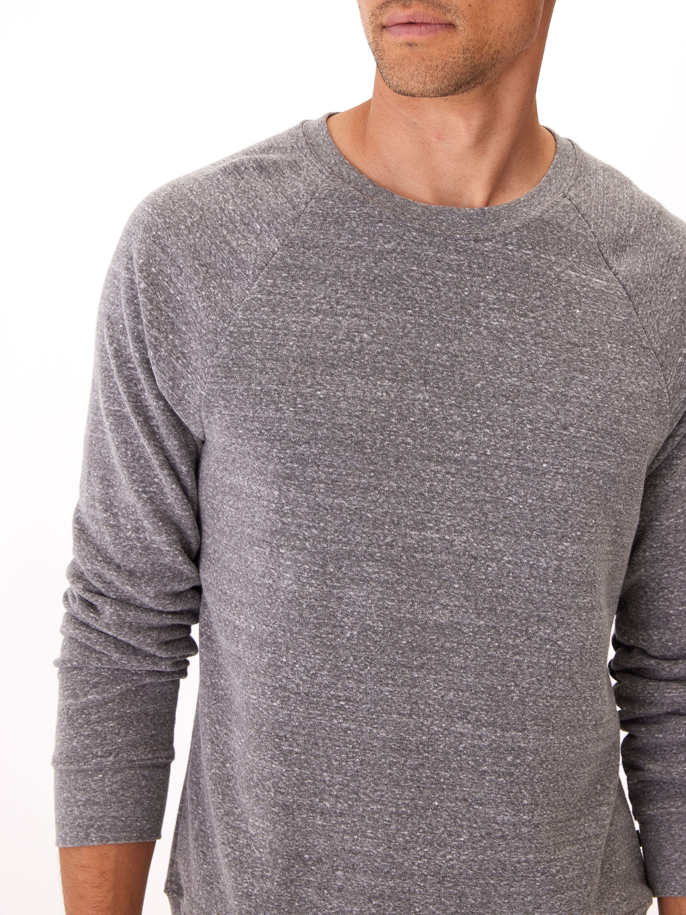 Triblend Ls Raglan Sweatshirt in Heather Grey – Threads 4 Thought