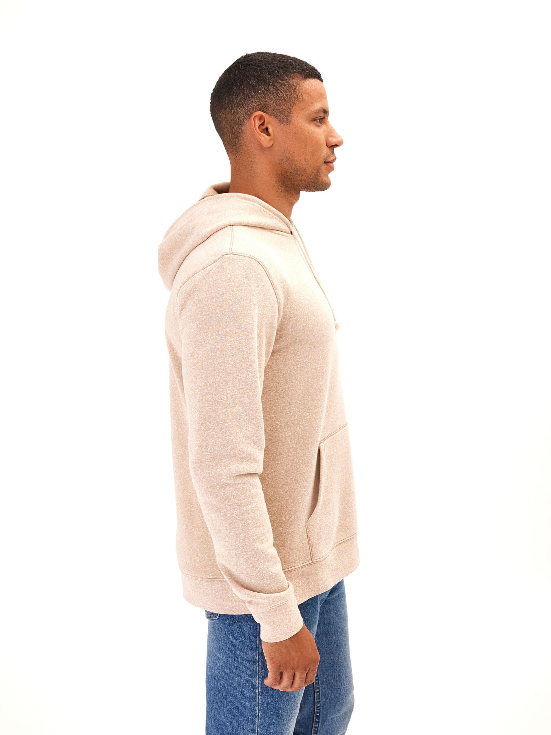 Triblend Fleece Pullover Hoodie Mens Outerwear Sweatshirt Threads 4 Thought 