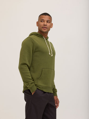 Men's Core Triblend Fleece Pullover Hoodie Mens Outerwear Sweatshirt Threads 4 Thought 