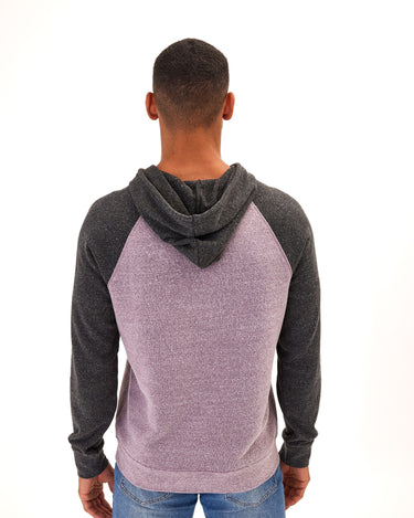 Triblend Fleece Colorblock Raglan Hoodie Mens Outerwear Sweatshirt Threads 4 Thought 