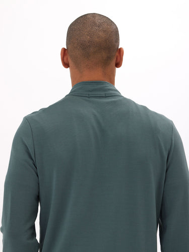 Kace Modal Fleece 1/4-Zip Mock Neck Mens Outerwear Sweatshirt Threads 4 Thought 