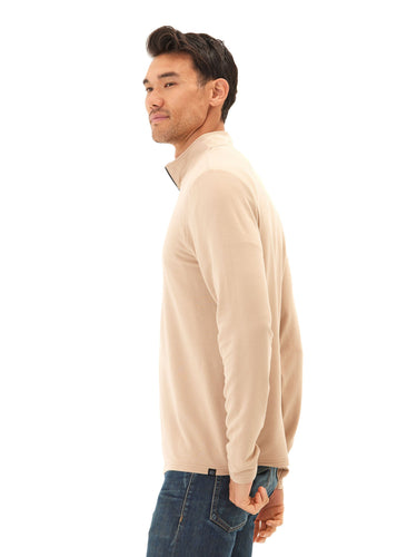 Kace Modal Terry 1/4-Zip Mock Neck Mens Outerwear Sweatshirt Threads 4 Thought 