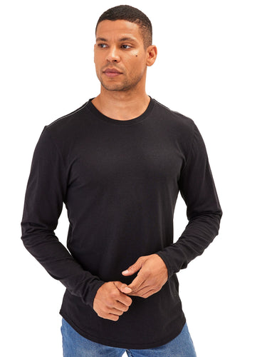 Kye Triblend Long Sleeve Crew Mens Tops Tshirt Long Threads 4 Thought