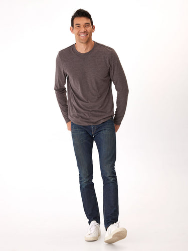 Kye Triblend Long Sleeve Crew Mens Tops Tshirt Long Threads 4 Thought 