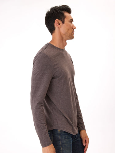 Kye Triblend Long Sleeve Crew Mens Tops Tshirt Long Threads 4 Thought 