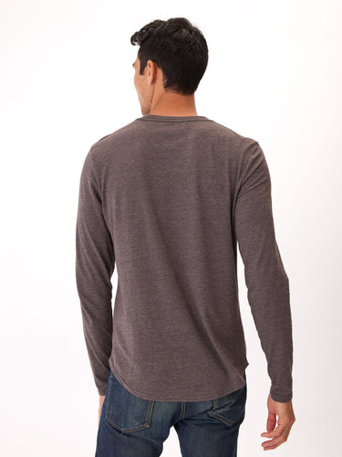 Kye Triblend Long Sleeve Crew Mens Tops Tshirt Long Threads 4 Thought